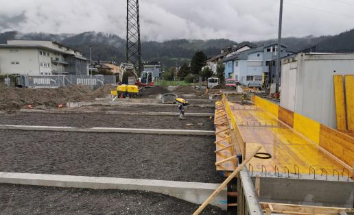 Kabinenbau im Fortschritt